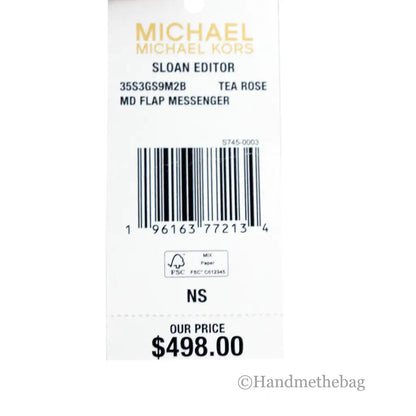 Michael Kors Sloan Editor Leather Flap Crossbody Bag